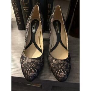 Naturalizer Black Lace Heels